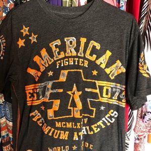 Mens M American Fighter TShirt